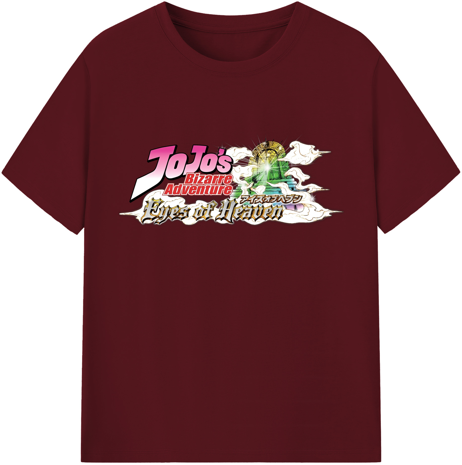 （画像用） ジョジョの奇妙な冒険 JoJo's Bizarre Adventure 綿100％半袖Tシャツ（フロントプリント）